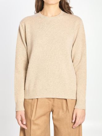 Max Mara Crew Neck Sweater In Cashmere