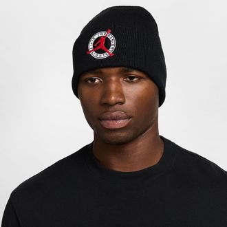 Nike Jordan Flight Club Peak Beanie in Black at Nordstrom