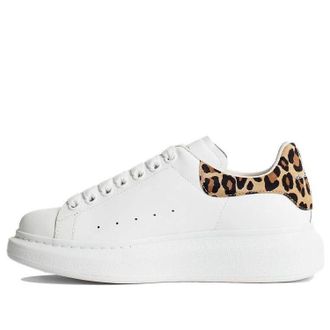 Alexander McQueen (WMNS) Alexander McQueen Oversized Sneaker White Leopard Suede 650787WHZ4T9316