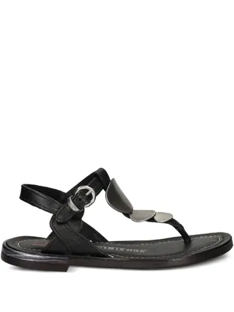 A.S.98 T-bar leather sandals - Black