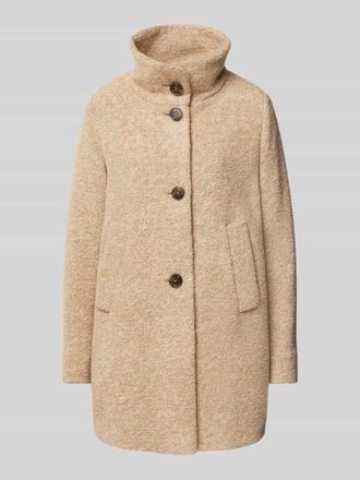 Fuchs Schmitt Wollmantel mit Stehkragen in Camel Melange, Gr&ouml;&szlig;e 46