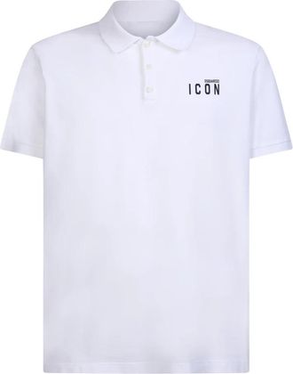Dsquared2 Icon Polo - Heren - Polos - Wit - S - Katoen - Tops