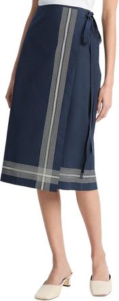 Vince Handkerchief Wrap Straight Skirt