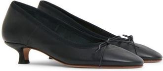 Mansur Gavriel Ballerina Kitten Heel Pump in Black at Nordstrom, Size 6.5Us