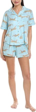 Flora Nikrooz Flora By Flora Nikrooz 2Pc Printed Knit Pajama Set