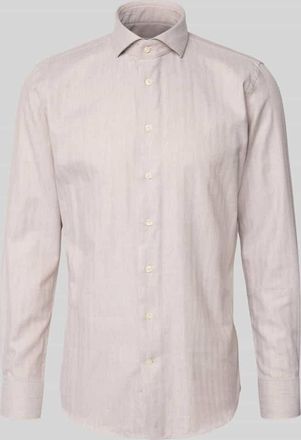 Profuomo Slim Fit Business-Hemd mit Kentkragen in Sand, Größe 38