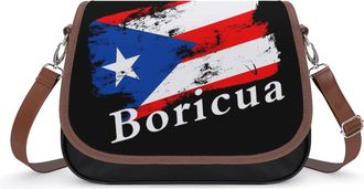 Generic Vintage Puertos Flag Crossbody Bags for Women Shoulder Messenger Bag Purse Handbags