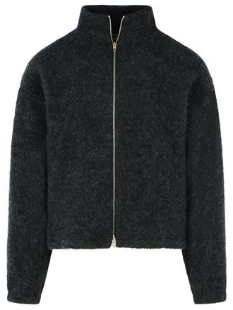 Jil Sander Lava Stone Wool Fleece Sweatshirt