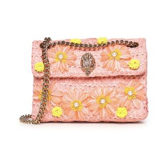 Kurt Geiger Cross Body Bags, female, Multicolor, Size: ONE SIZE Raffia Mini Kensington Bag