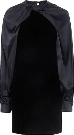 Pianoforte di Max Mara Womens Zarelia Short Dress - Black viscose - Size EU 34 (Womens)