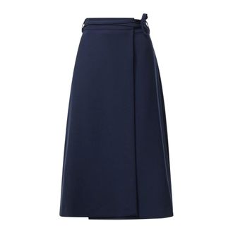 ottod'Ame Midi-rok - Dames - Rokken - Blauw - Maat: S