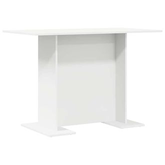 vidaXL Tavolo Da Pranzo Bianco 110 X 60 X 75 Cm Legno Multistrato - Vidaxl