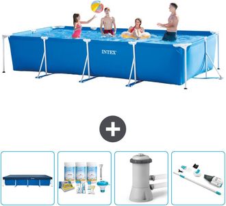 Intex Piscina Con Estructura Rectangular - 450x220x84 Cm - 7-piezas Scb5