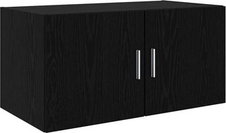 vidaXL Vidaxl - Wall Cabinet Black oak 80 x 42.5 x 40 cm Engineered wood