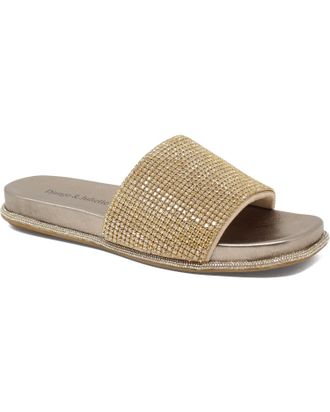 Django & Juliette Womens Yatin Sandals In Champagne Leather-Jewels