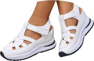 Generic Gladiator Sandals for Women Closed Toe Sandals for Women Extra Wide Fit Platform Sandal Chunky Fisherman Sandal Soft Sole Non-Slip Summer Sports Shoes