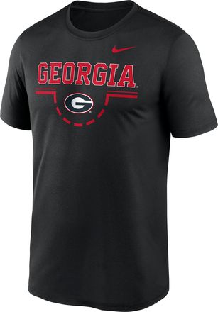 Nike Georgia Courtside Nike Mens Dri-FIT College T-Shirt in Black | 02TI00AGBN-5DA