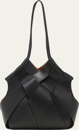 Ulla Johnson Charlotte Woven Leather Shoulder Bag