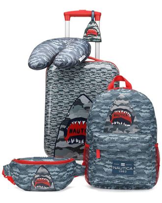 Nautica Kids 18 Airline Approved Carry-On 5Pc Luggage Set