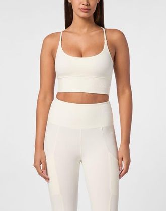 Plein Sport Sport Bra Women in White at Nordstrom, Size Xx-Large Eu
