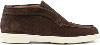 Santoni Schoenen, Dames, Bruin, 38 1/2 EU, Enkellaarsjes