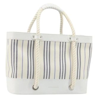 Burberry Pre-owned Tote Bags, female, White, Size: ONE SIZE Pre-owned Vintage Tote Bag