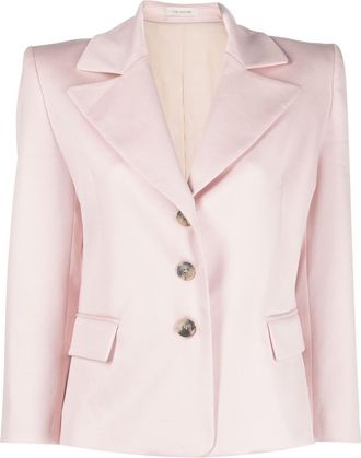 The Mannei Arda single-breasted cotton blazer - women - Elastane/Viscose/Cotton/Polyamide - 38 - Pink
