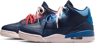 Nike Jordan Womens Air Jordan 3 Retro Sport Renaissance Shoes in Blue | CK9246-400