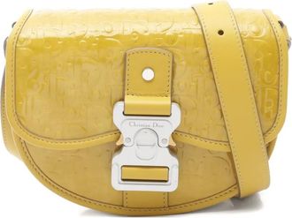 Dior Borsa a spalla Gallop Oblique anni 2010 - Giallo