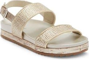 Kenneth Cole Reaction Debra 2 Slingback Sandal in Natural/Gold Raffia at Nordstrom Rack, Size 6.5