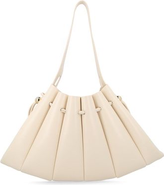 Themoir&egrave; Womens Shoulder Bag Calipso Ivory Recycled Polyester