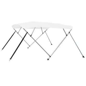 vidaXL Toldo Bimini De 4 Arcos Blanco 243x180x137 Cm Vidaxl