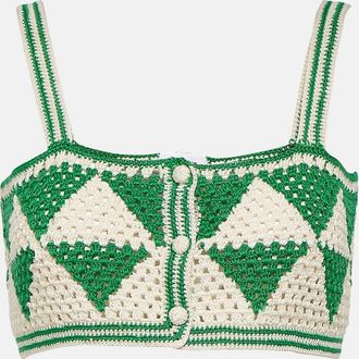 Anna Kosturova Maija crochet crop top