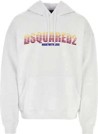 Dsquared2 White Cotton Sweatshirt