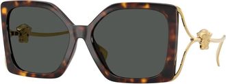 Versace Ve 4502U Zonnebril - Dames - Zonnebrillen - Bruin - 58 MM - Accessoires
