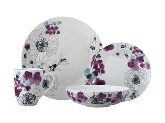 Maxwell & Williams Viola Coupe 16 Piece Dinner Set in White