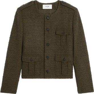 Celine CHASSEUR JACKET IN BOUCLÉ??NATTÉ CASHMERE - Celine - Man
