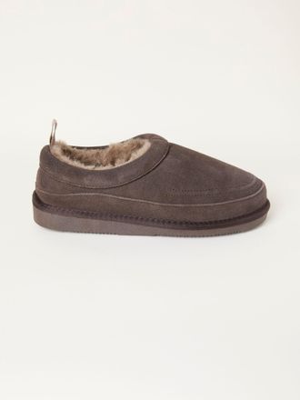 Fat Face FatFace Laura Chocolate Brown Suede Slipper