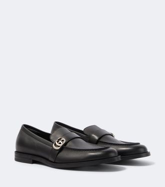 Gucci Double G leather loafers