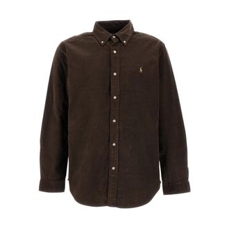 Polo Ralph Lauren Hombre, Camisas, Marr&oacute;n, Talla: S