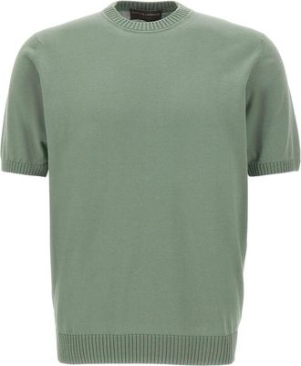 FILIPPO DE LAURENTIIS Truien & Vesten, Heren, Groen, L, Round-neck Truien
