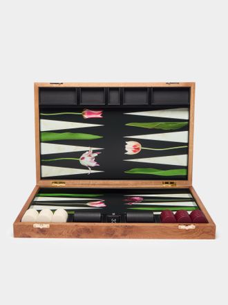 Alexandra Llewellyn Tulip Oak Backgammon Set