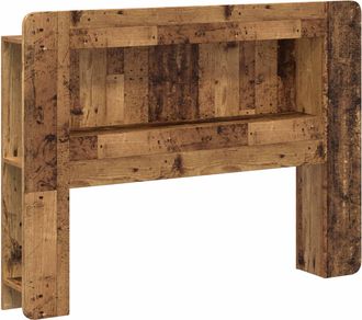 vidaXL Cabecero Con Armario Madera Envejecida Madera De Ingenier&iacute;a Vidaxl