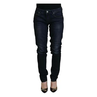 Acht Slim-fit Jeans, female, Blue, Size: W26 Low Waist Denim Pants