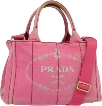 Prada Pre-owned Canvas prada-bags - Dames - Vintage Mini Tas - Roze - ONE Size - Vintage