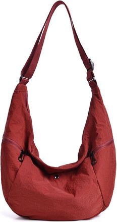 Generic Womens Nylon Shoulder Bag, Large Capacity Crossbody Bag, Hobo Tote Bag with Multiple Compartments and Adjustable Shoulder Strap, Applies to Work and T