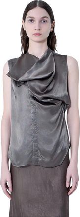 Rick Owens Tops - Dames - Blouses - Grijs - M - Overhemden