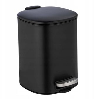 WENKO Cubo De Pedal Easy-close Alassio 5 Lts Negro