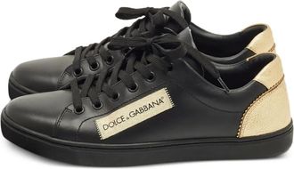 Dolce & Gabbana Sneakers in pelle con logo - Nero