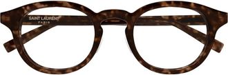 Saint Laurent Glasses, unisex, Brown, Size: 50 MM Eyeglasses